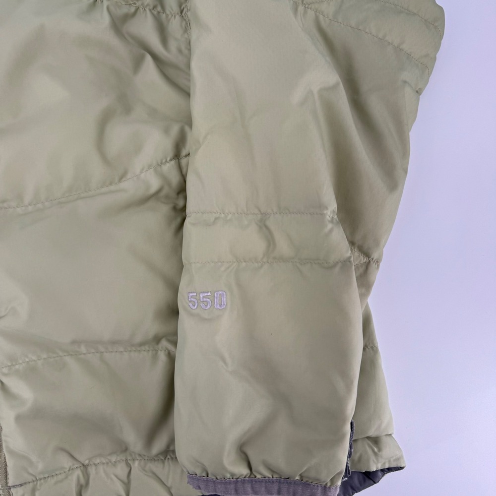 The North Face 550 Down Puffer Jacket Womens Medium Sage Green ALZ8 Full Zip - Picture 5 of 8